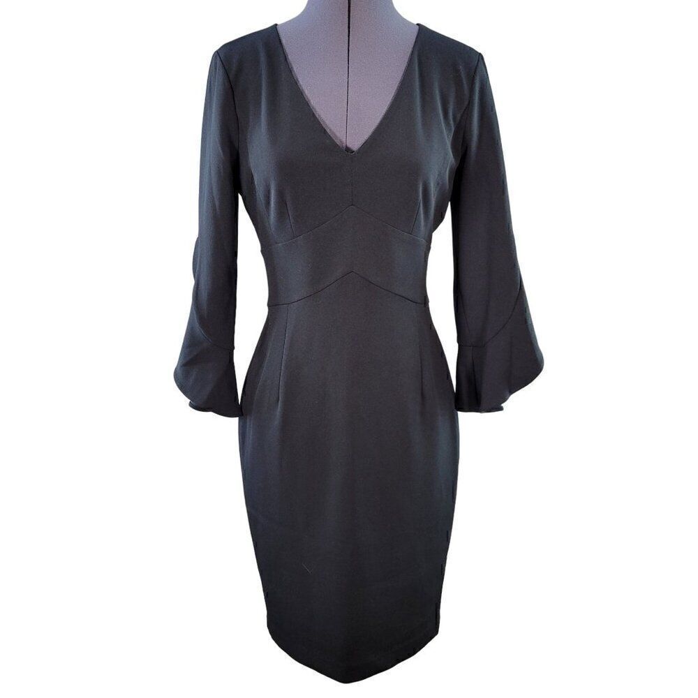 DKNY Bell Sleeve Little Black Dress Sz 2